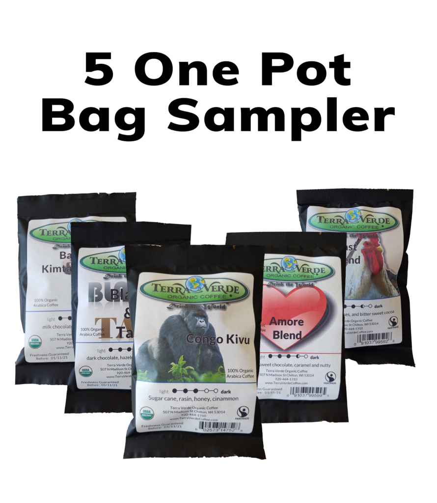 Terra Verde Coffee Product 5 Bag Sampler